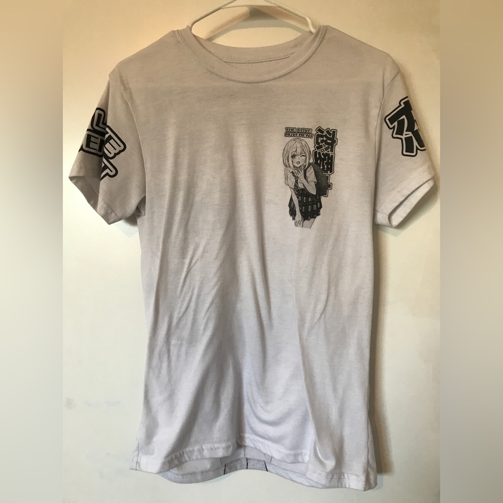 ONLY ARIZONA PICK UP!! White Anime Graphic Tee Shirt